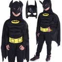 BATMAN OUTFIT DISPOSSIEM 3v1 KOSTÝMOVÁ MASKA CAPEA HRUBÁ SO SVALMI veľkosť S