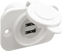 2xUSB ZÁSUVKA BIELA ​​61832