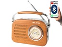 RETRO STAVEBNÉ KUCHYNSKÉ RÁDIO PRENOSNÉ SIEŤOVÉ BLUETOOTH FM NA BATÉRIU