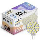 10x G4 LED žiarovka 12V DC 5W 450lm tanier