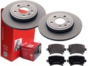 BREMBO ZADNÉ DISKY, DESTIČKY, AUDI A4 B7, 288MM