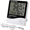 DIGITÁLNY TEPLOMER HYGROMETER HODINY METEOSTANICE