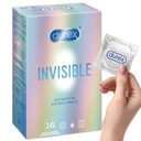 DUREX INVISIBLE lubrikované kondómy NAJtenšie 16 kusov Greater Sensation