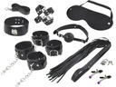 BDSM SET HANDCuffs Golier Whip MASKA EROTICS