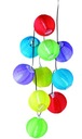 Solárne LAMPOVÉ gule LAMPY GARLAND organza 10LED