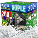 SOPLE 200 LED BLESK VONKAJŠIE VIANOČNÉ SVETLÁ IP44 KONŠTANTNÉ SVETLO + BLESK