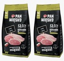 Suché krmivo Pan Meat pre MAČKY, Morka s husou S 2x1,6kg