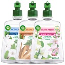 Air Wick Active Fresh Freshener Náplň Cotton Sandal White Flowers Mix x3