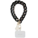 Univerzálny veľký remienok na ruku Guess GUOUCBMC4MK black/black Acrylic 4G Charm