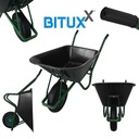 Bituxx Garden Wheelbarrow s čiernou PVC miskou a nafukovacím kolesom