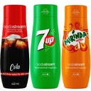 SODASTREAM Koncentrát set COLA + 7UP + MIRINDA