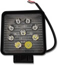 REFLEKTOROVÁ Štvorcová LED PRACOVNÁ LAMPA 10-30V 27W