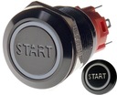 TLAČIDLO PROTI VANDALU 19mm START 12V 3A B