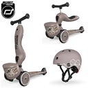 SCOOT&RIDE HIGHWAYKICK SKÚTER + PRILBA BROWN LINES