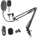 GAMING Mikrofón USB POP FILTER STOJAN SET