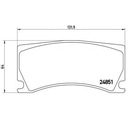 BREMBO BRZDOVÉ DESTIČKY JAGUAR XK CONVERTIBLE