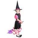 Detský OUTFIT ružový klobúk WITCH