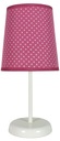 STOLNÁ LAMPA S BODKAMI FUCHSIA 40W E14