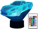 3D LED LAMPA DO AUTO PORSCHECARRERA AUTO CAR