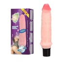 Realistický vibrátor dildo fialový 20 cm BAILE