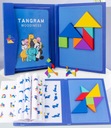 TANGRAM DREVENÉ PUZZLE MAGNETICKÉ BLOKY