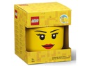 Nádoba na LEGO head Girl Yellow 40311725