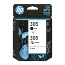 SET 2X atrament Hp 305 Black+Color 6ZD17AE 2x2 ml