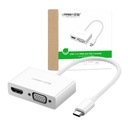 UGREEN ODOLNÝ ADAPTÉR VIDEO ADAPTÉR USB-C TO HDMI VGA 4K1080P