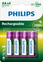 BATÉRIA BATÉRIA LR06 AA 2100mAh PHILIPS 4 KS