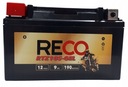 RECO RTZ10S-GEL batéria 12V 9Ah 190A L+ YTZ10S-BS YTZ10S-GEL