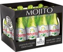 12 čokoládových fliaš plnených likérom Mojito Abtey 108g