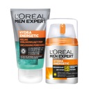 Sada Loreal Men Expert: hydratačný krém s SPF 15, peeling na tvár