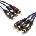 RCA KÁBEL 3X RCA - 3X RCA CINCH VITALCO 2,5M