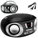 Bluetooth kuchynské rádio Boombox FM Manta Chilli Black USB AUX BT