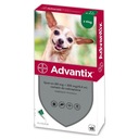 ADVANTIX kvapky blcha kliešť pes 4kg 4x0,4ml