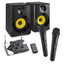 Karaoke set, kompletný set, reproduktory, mixpult, mikrofóny