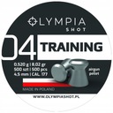 OLYMPIA SHOT TRAINING pelety 4,5 mm 500 ks, ploché