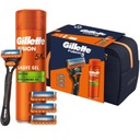 GILLETTE FUSION MACHINE DARČEKOVÁ SADA 4 nože + GEL 200 ml v kozmetickej taštičke