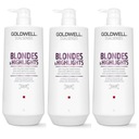 Goldwell Blondes Anti-Yellow kondicionér 3x 1000ml ochrana farby pre blond vlasy