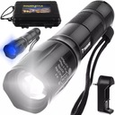 Taktická baterka Searchlight 2v1 CREE XPE UV svetlo nabíjateľná vodotesná