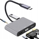 HUB USB-C HDMI 4k VGA USB 3.0 JACK 3,5 mm PD