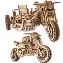 3D puzzle motocykel SCRRAMBLER UGR-10 s vozíkom 380e