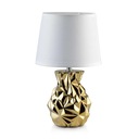 Elegantná zlatá glamour nočná lampa E14