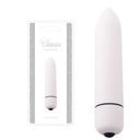 Diskrétny vibrátor CLASSICS White 8cm Toyz4Lovers