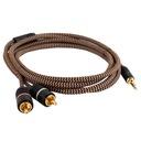 AUX KÁBEL 3,5 mm STEREO MINI JACK - 2 x RCA CINCH PROSON ARCTIC SERIES 2m