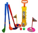 Minigolfový set pre deti, palice, loptičky, vozík