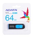 USB kľúč ADATA UV128 AUV128-64G-RBE (64 GB; USB 3.0; čierny)