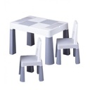 Súprava nábytku Tega Multifun Table + 2 šedé stoličky