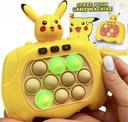 POP IT PIKACHU POKEMON KONZOLA ANTISTRESOVÁ ELEKTRONICKÁ HRA 80 ÚROVNÍ