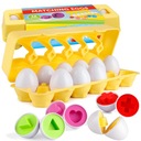 EGGS PUZZLE sorter match spája tvary